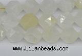 CNG7286 15.5 inches 8mm faceted nuggets white moonstone beads