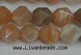 CNG7292 15.5 inches 10mm faceted nuggets moonstone beads