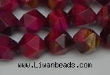 CNG7322 15.5 inches 10mm faceted nuggets red tiger eye beads