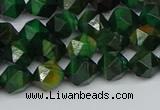 CNG7325 15.5 inches 6mm faceted nuggets green tiger eye beads