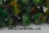 CNG7327 15.5 inches 10mm faceted nuggets green tiger eye beads