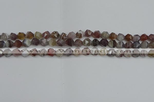 CNG7345 15.5 inches 6mm faceted nuggets botswana agate beads