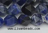 CNG7437 15.5 inches 10mm faceted nuggets sodalite gemstone beads