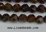 CNG7440 15.5 inches 6mm faceted nuggets bronzite gemstone beads