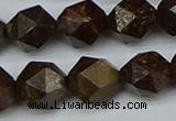 CNG7443 15.5 inches 12mm faceted nuggets bronzite gemstone beads