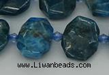 CNG7457 15.5 inches 12*16mm - 15*20mm faceted freeform apatite beads