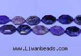 CNG7516 15.5 inches 25*35mm - 30*40mm faceted freeform charoite beads