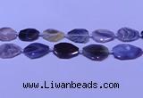 CNG7527 18*25mm - 25*35mm faceted freeform Botswana agate beads