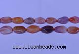 CNG7528 18*25mm - 25*35mm faceted freeform red Botswana agate beads