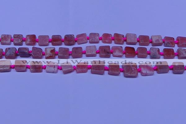 CNG7544 15.5 inches 6*8mm - 10*12mm freeform rhodochrosite beads