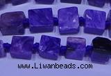 CNG7546 15.5 inches 6*8mm - 10*12mm freeform charoite beads