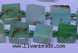 CNG7549 12*14mm - 14*15mm freeform Australia chrysoprase beads