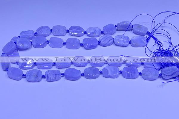 CNG7611 15.5 inches 10*14mm - 12*16mm freeform blue lace agate beads