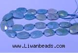 CNG7625 20*30mm - 22*32mm faceted freeform amazonite beads