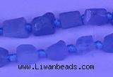 CNG7631 15.5 inches 6*8mm - 8*10mm nuggets aquamarine beads