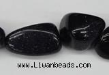 CNG77 15.5 inches 10*14mm - 20*35mm nuggets blue goldstone beads