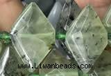 CNG7703 15.5 inches 13*20mm - 15*25mm faceted freeform prehnite beads