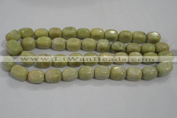 CNG771 15.5 inches 15*18mm nuggets lemon jasper beads wholesale