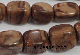 CNG772 15.5 inches 13*18mm nuggets chinese bamboo stone beads wholesale