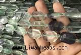 CNG7806 15.5 inches 13*18mm - 18*25mm faceted freeform fluorite beads