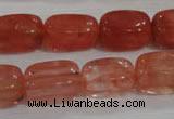 CNG783 15.5 inches 13*18mm nuggets cherry quartz beads wholesale