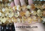 CNG7899 15.5 inches 10*14mm - 13*18mm faceted nuggets citrine beads