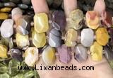 CNG7920 15.5 inches 13*18mm - 15*25mm faceted freeform mookaite beads