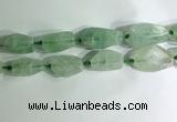 CNG7957 15.5 inches 15*25mm - 20*40mm nuggets green fluorite beads