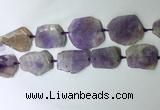 CNG7976 25*30mm - 35*45mm freeform lavender amethyst slab beads