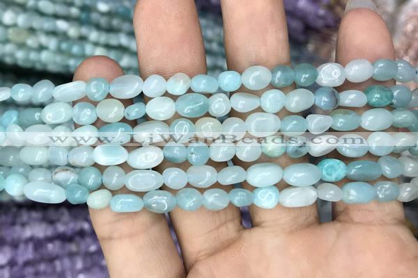 CNG8014 15.5 inches 6*8mm nuggets amazonite beads wholesale