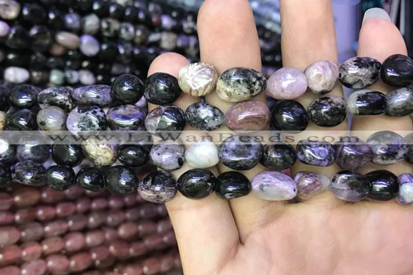 CNG8045 15.5 inches 8*10mm nuggets charoite beads wholesale