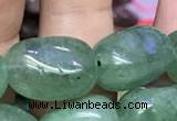 CNG8064 8*10mm - 10*14mmm nuggets green strawberry quartz beads