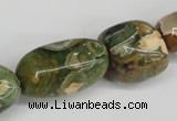 CNG81 15.5 inches 10*20mm - 20*35mm nuggets rhyolite gemstone beads