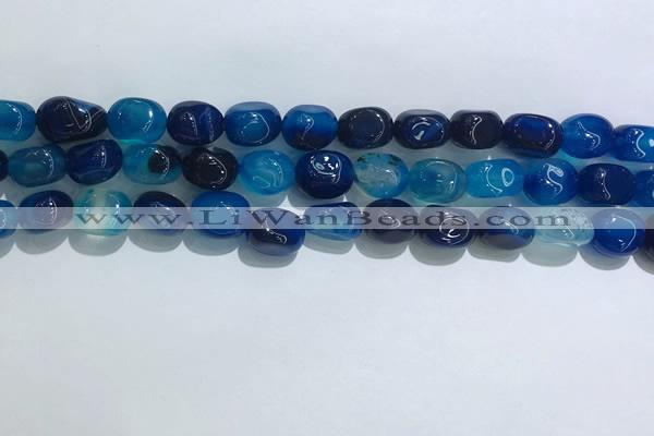 CNG8121 15.5 inches 8*12mm nuggets agate beads wholesale