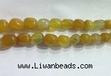 CNG8150 15.5 inches 10*14mm nuggets agate beads wholesale