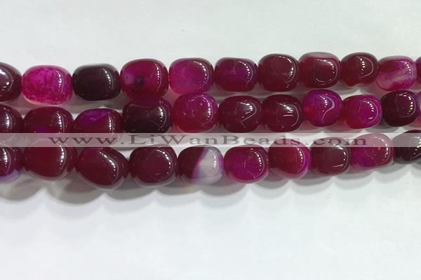 CNG8153 15.5 inches 10*14mm nuggets agate beads wholesale