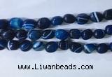 CNG8231 15.5 inches 12*16mm nuggets striped agate beads wholesale