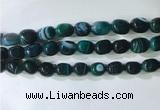 CNG8274 15.5 inches 13*18mm nuggets striped agate beads wholesale