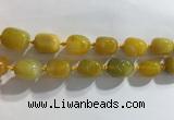 CNG8290 15.5 inches 15*20mm nuggets agate beads wholesale