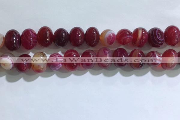 CNG8382 15.5 inches 12*16mm nuggets striped agate beads wholesale