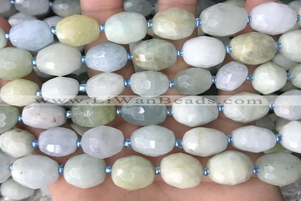 CNG8514 15.5 inches 12*14mm - 13*18mm faceted nuggets aquamarine beads