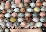 CNG8527 15.5 inches 12*16mm - 13*18mm faceted nuggets fossil coral beads