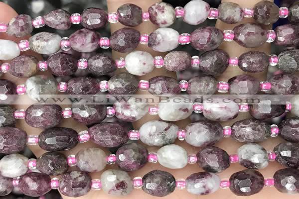 CNG8534 15.5 inches 6*8mm - 7*10mm faceted nuggets tourmaline beads