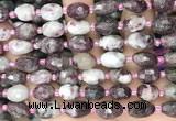 CNG8535 15.5 inches 8*10mm - 9*13mm faceted nuggets tourmaline beads