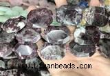 CNG8560 22*30mm - 25*35mm faceted freeform tourmaline beads