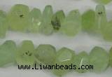 CNG858 15.5 inches 11*15mm faceted nuggets prehnite beads wholesale