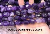 CNG8581 13*18mm - 15*20mm faceted nuggets amethyst beads