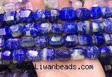 CNG8585 13*18mm - 15*20mm faceted nuggets lapis lazuli beads