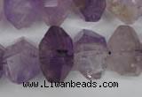 CNG862 15.5 inches 12*18mm – 14*23mm faceted nuggets amethyst beads