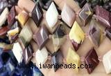 CNG8641 13*20mm - 15*25mm faceted freeform mookaite beads